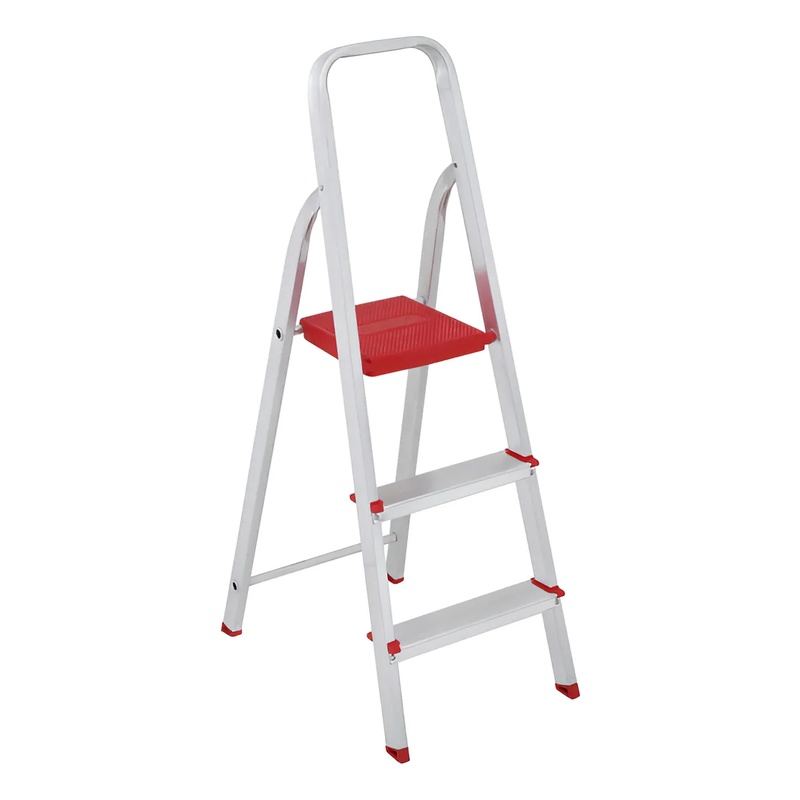 Escada Alumínio 3 Degraus Dobrável