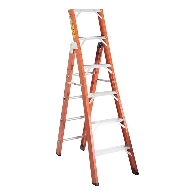 Escada Fibra 6 Degraus Eletricista