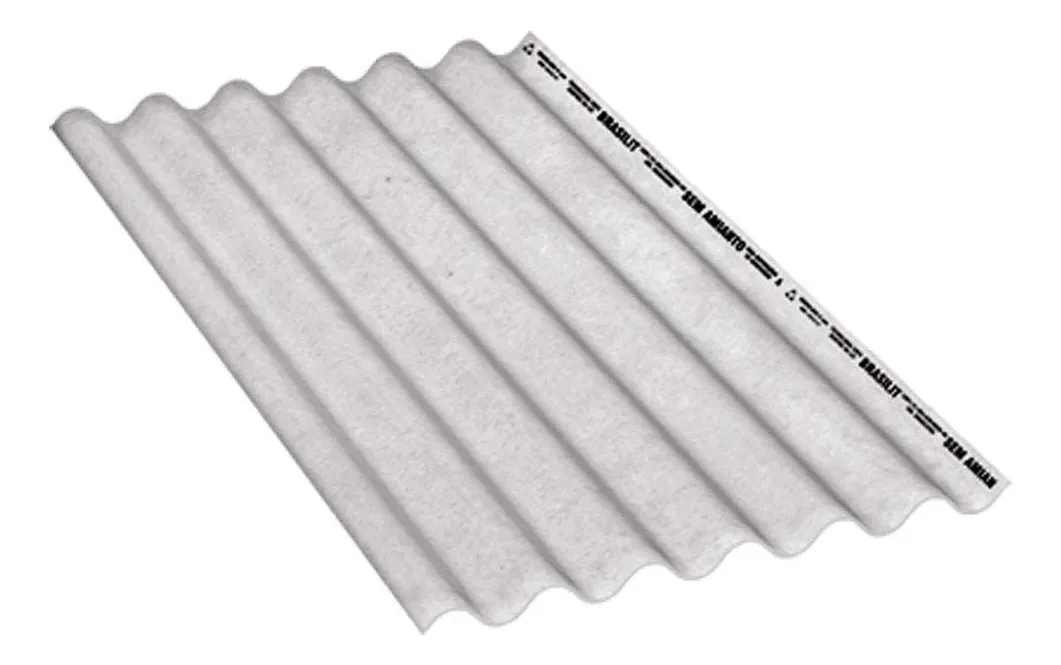 Telha de Fibrocimento 6mm 2.44x1.10m Brasilit