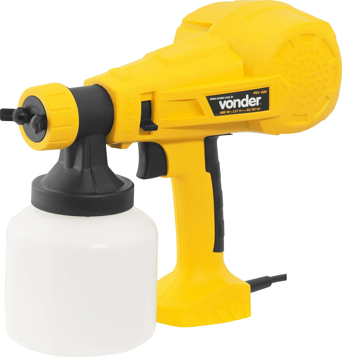 Pistola Elétrica Para Pintura Pev400 Hvlp 800ml Vonder Cor Amarelo/Preto