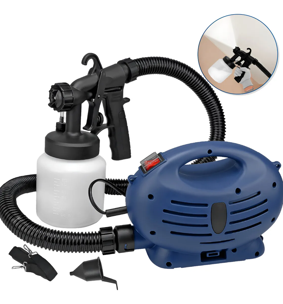 Pistola de Pintura Elétrica LVLP Forest 650W 700mL